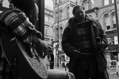 aj-on-guitar-our-fella-shouts-BnW