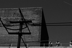 trio-on-rooftop-BnW